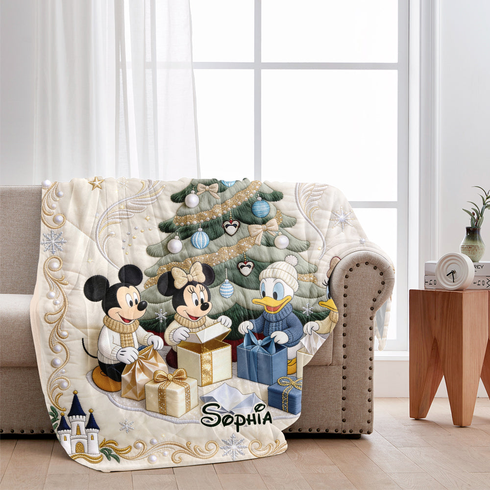Merry Christmas - Personalized Mouse Blanket