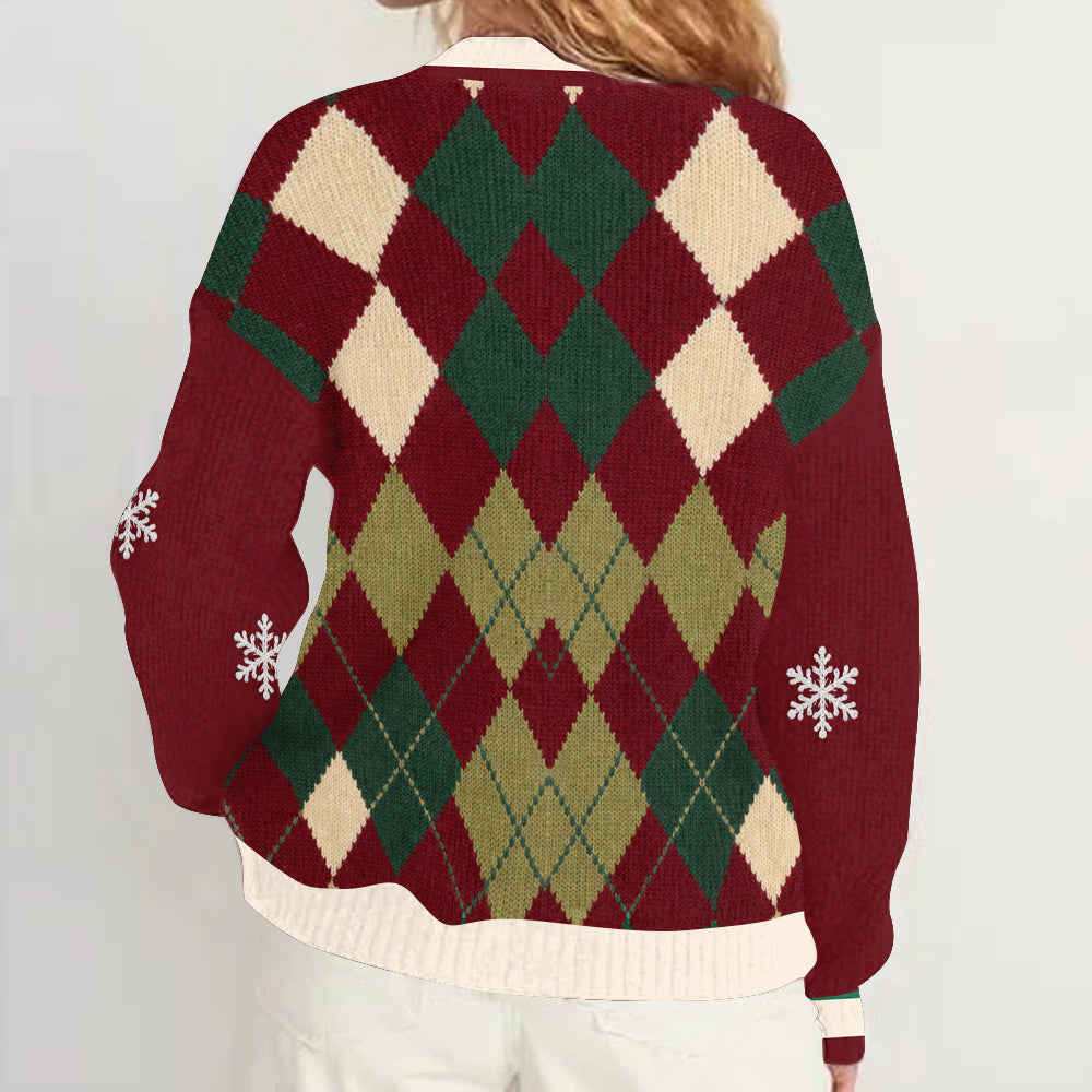 Magical Time of The Year - Personalized Mouse Cardigan Sweater