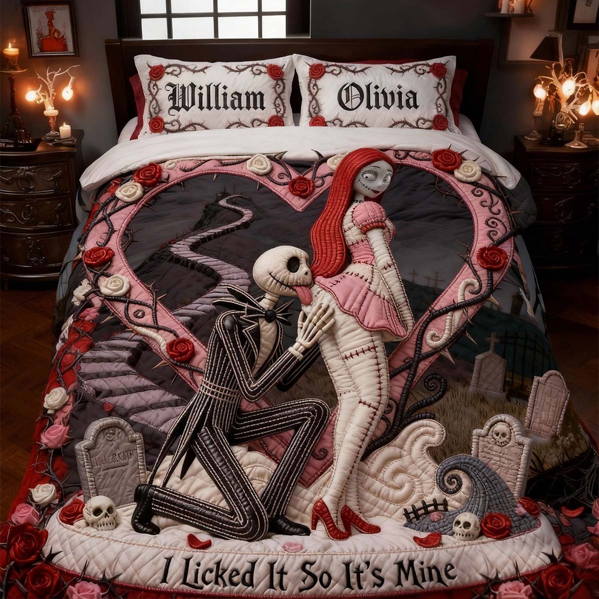I Licked It So It's Mine - Personalized Nightmare Bedding Set