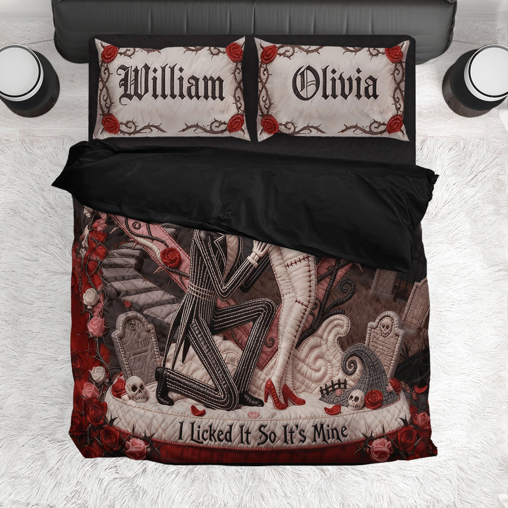 I Licked It So It's Mine - Personalized Nightmare Bedding Set