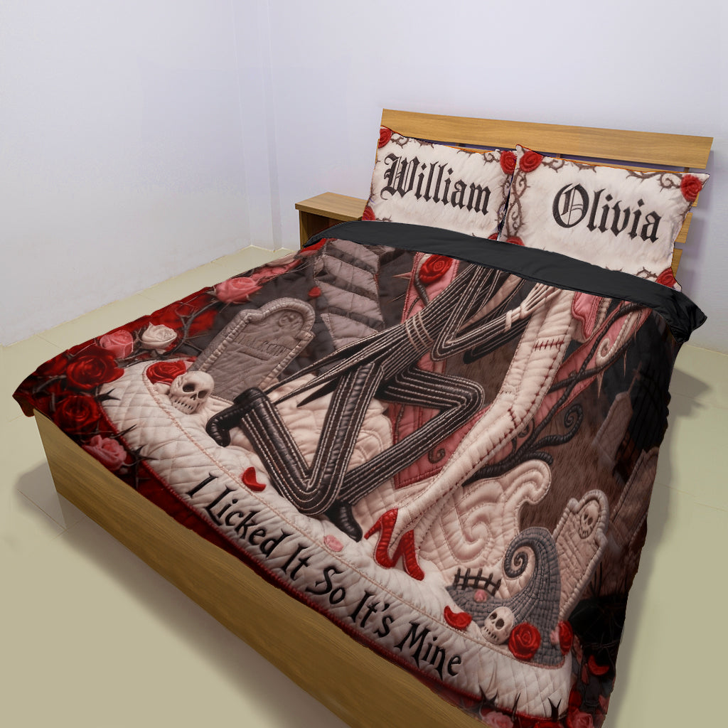 I Licked It So It's Mine - Personalized Nightmare Bedding Set
