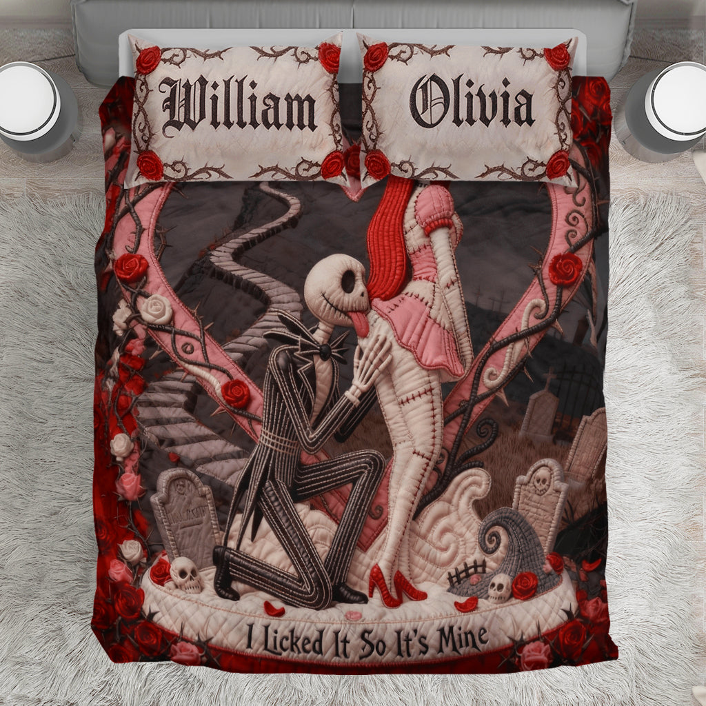 I Licked It So It's Mine - Personalized Nightmare Bedding Set