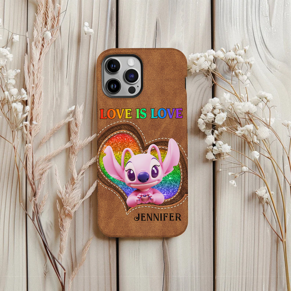 Love Is Love - Personalized LGBT Support Full Print Phone Case