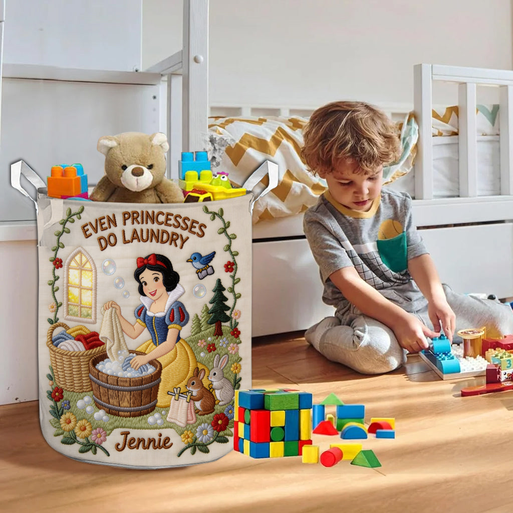 Even Princesses Do Laundry - Personalized Beautiful Princess Storage Basket