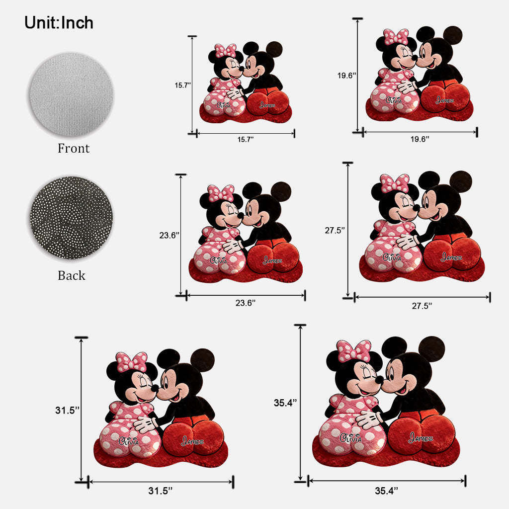 Magical Cartoon Mouse - Personalized Mouse Shaped Doormat/ Rug