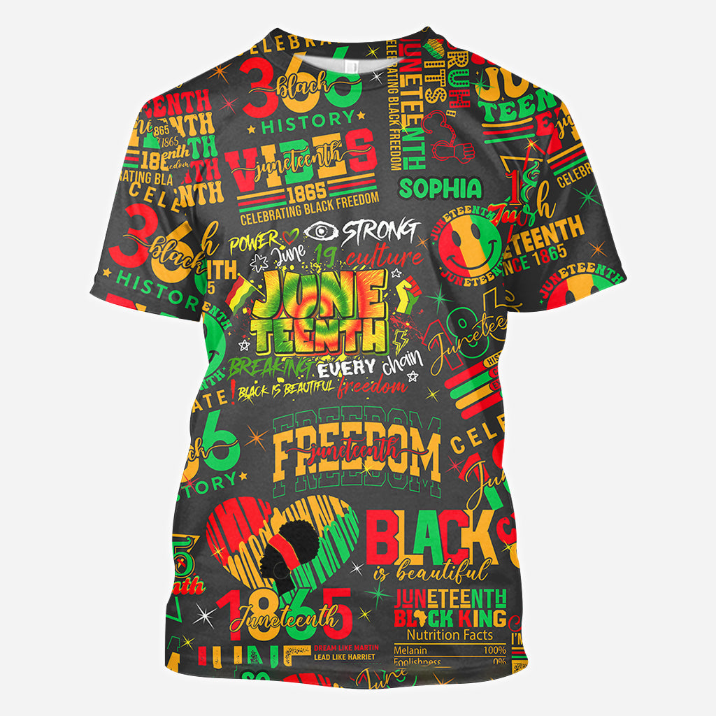 Juneteenth 1865 - Personalized African American All Over Shirt