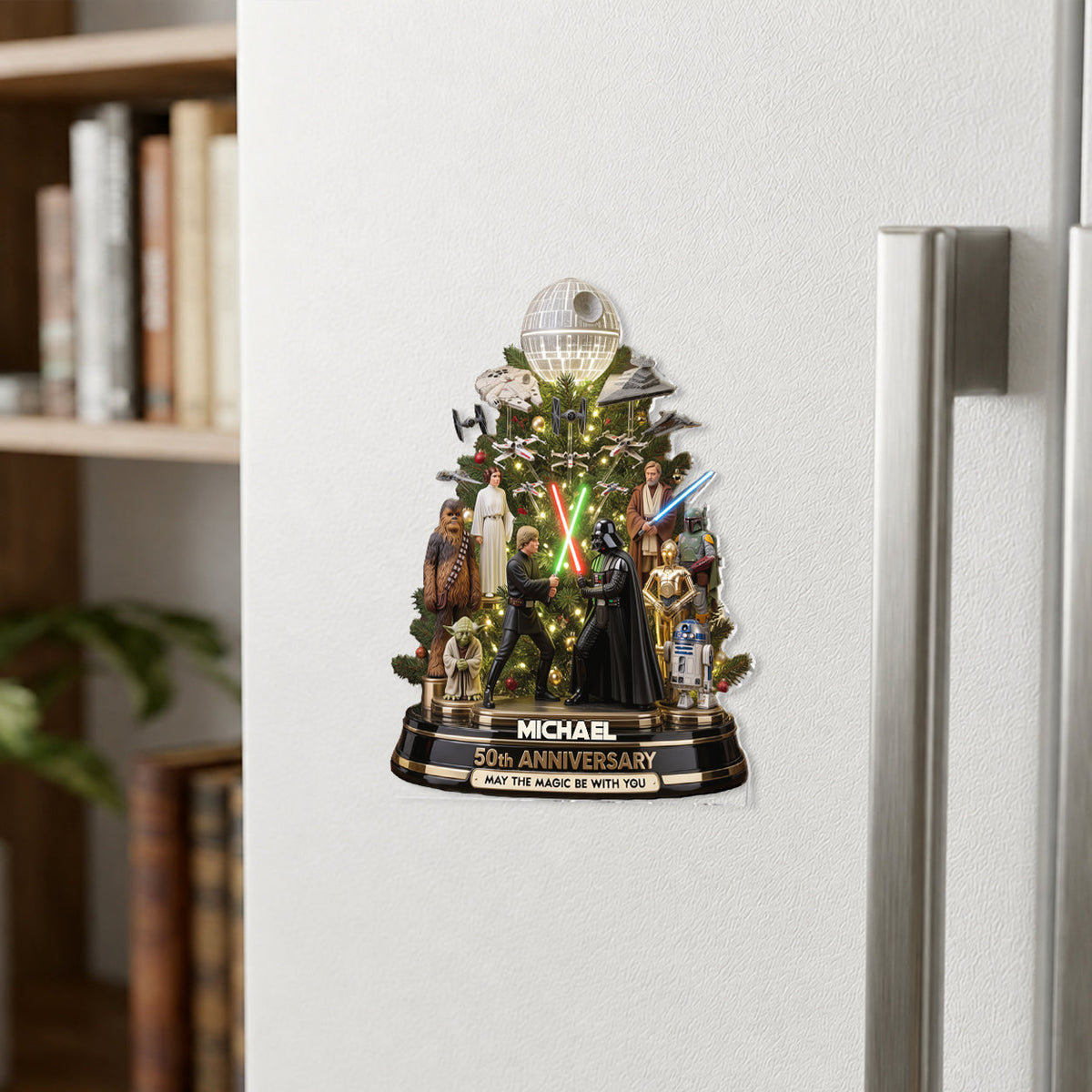 May The Magic Be With You - Personalized The Force 3D Plaque