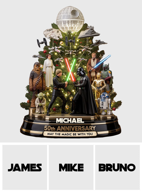 May The Magic Be With You - Personalized The Force 3D Plaque
