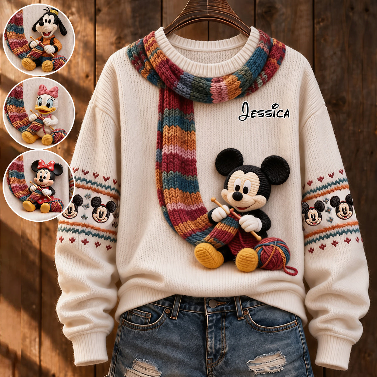 Belive In Magic - Personalized Mouse Ugly Sweater