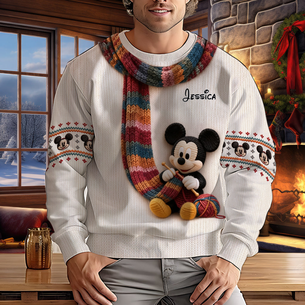 Belive In Magic - Personalized Mouse Ugly Sweater