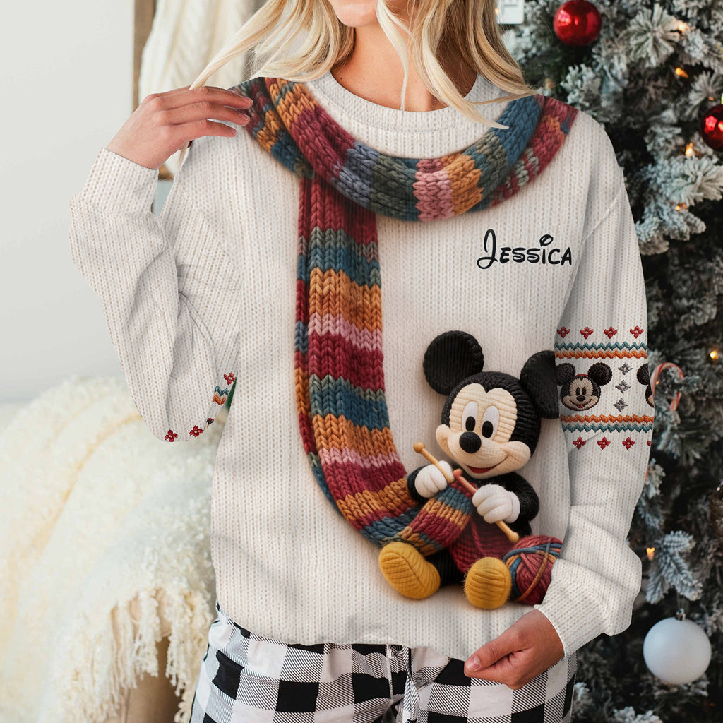 Belive In Magic - Personalized Mouse Ugly Sweater