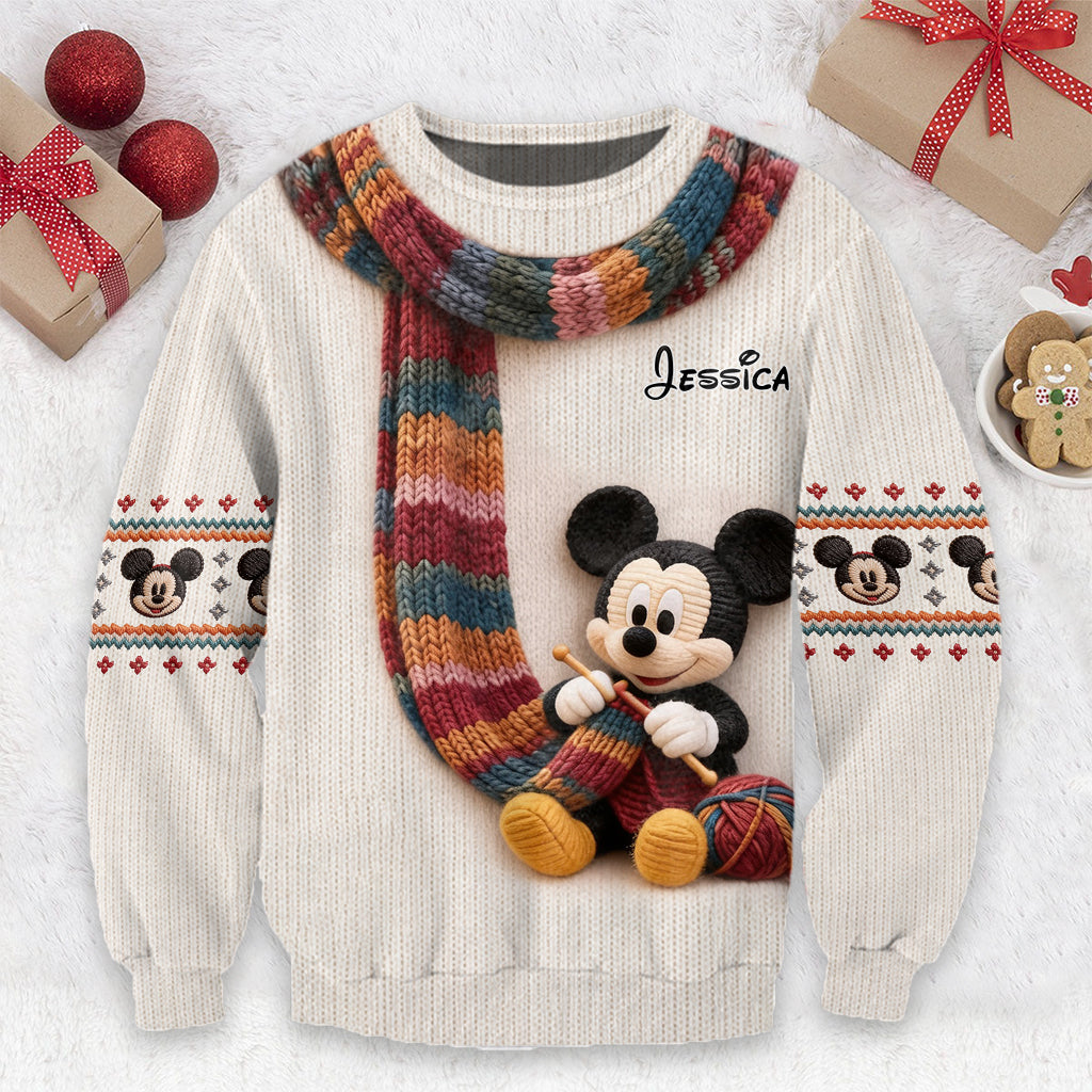 Belive In Magic - Personalized Mouse Ugly Sweater