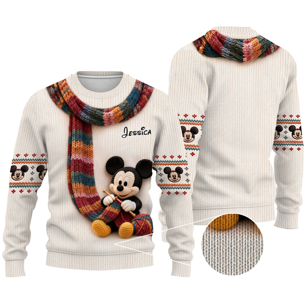 Belive In Magic - Personalized Mouse Ugly Sweater