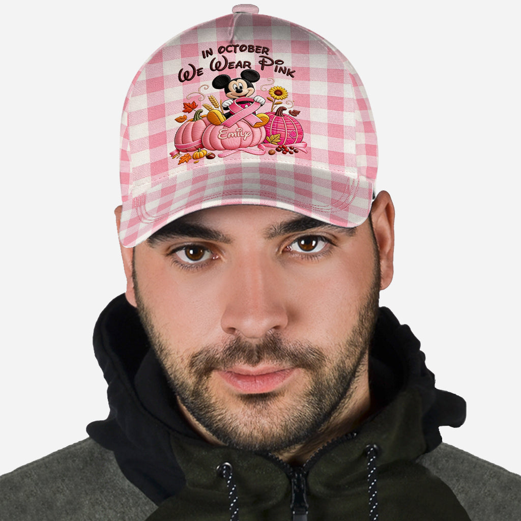 In October We Wear Pink - Personalized Breast Cancer Awareness Classic Cap