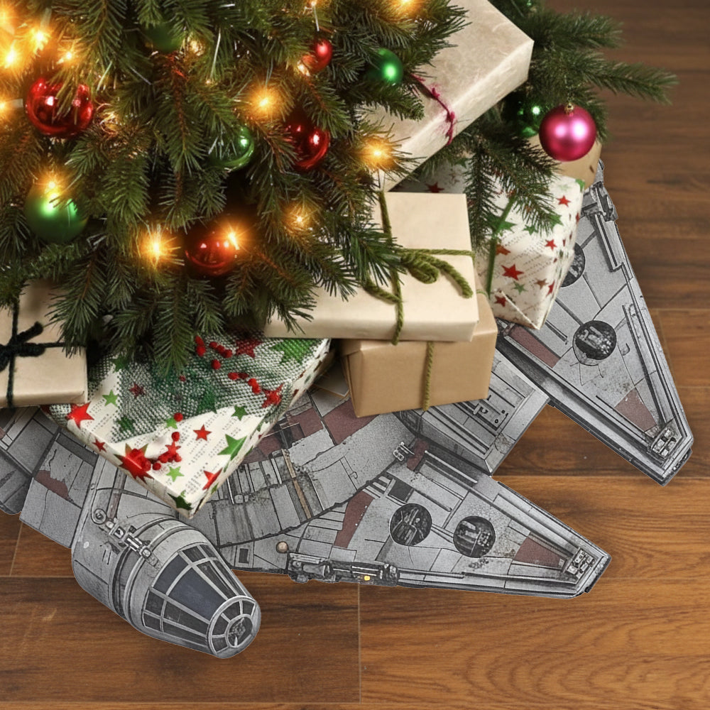 Cool Spacecraft - Personalized The Force Shaped Tree Skirt
