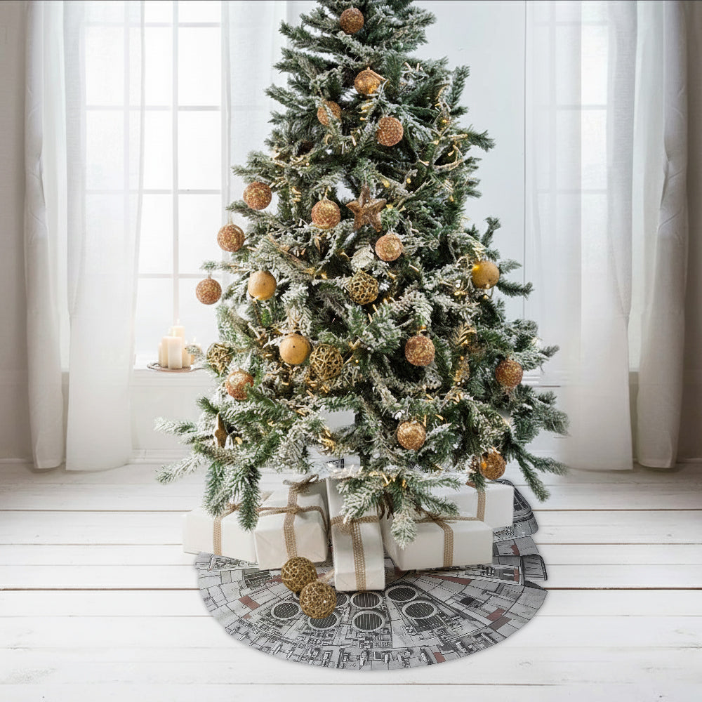 Cool Spacecraft - Personalized The Force Shaped Tree Skirt