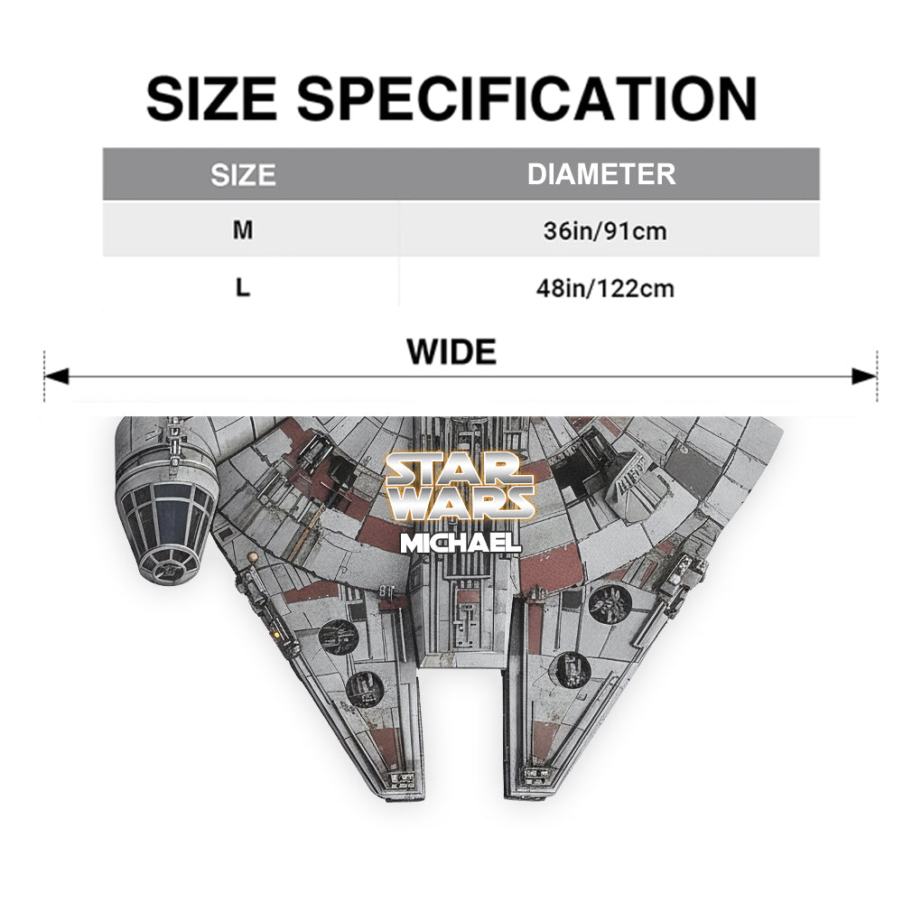 Cool Spacecraft - Personalized The Force Shaped Tree Skirt