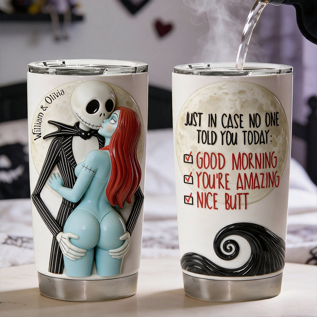 Naughty Spooky Couple - Personalized Nightmare Tumbler