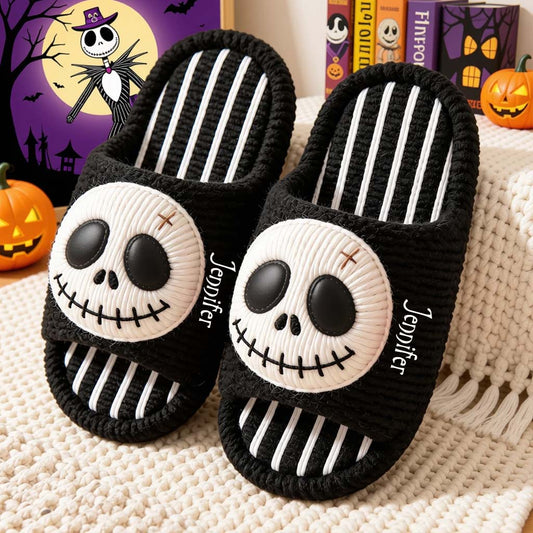 Nightmare Duo - Personalized Nightmare Open-Toe Slippers