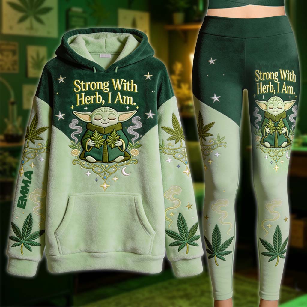 Strong With Herb - Personalized The Force Hoodie and Leggings