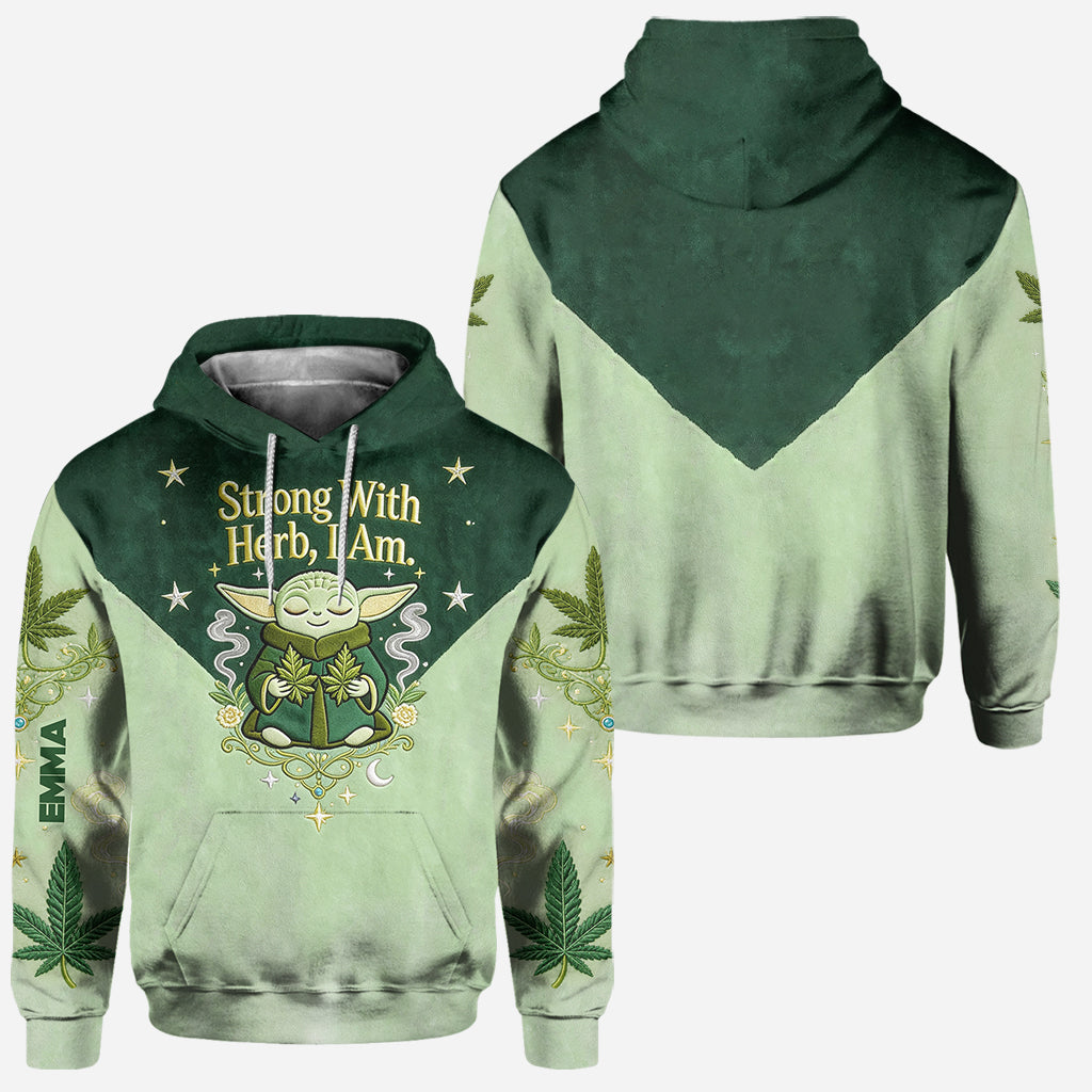 Strong With Herb - Personalized The Force Hoodie and Leggings
