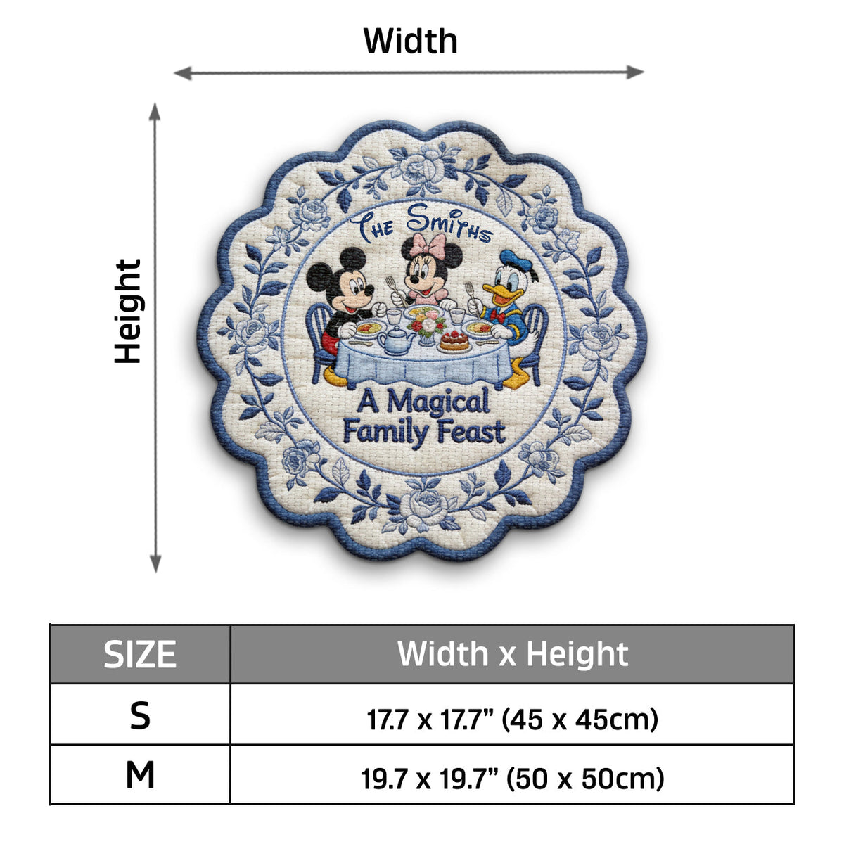 Magical Feast - Personalized Mouse Custom Shape Placemat