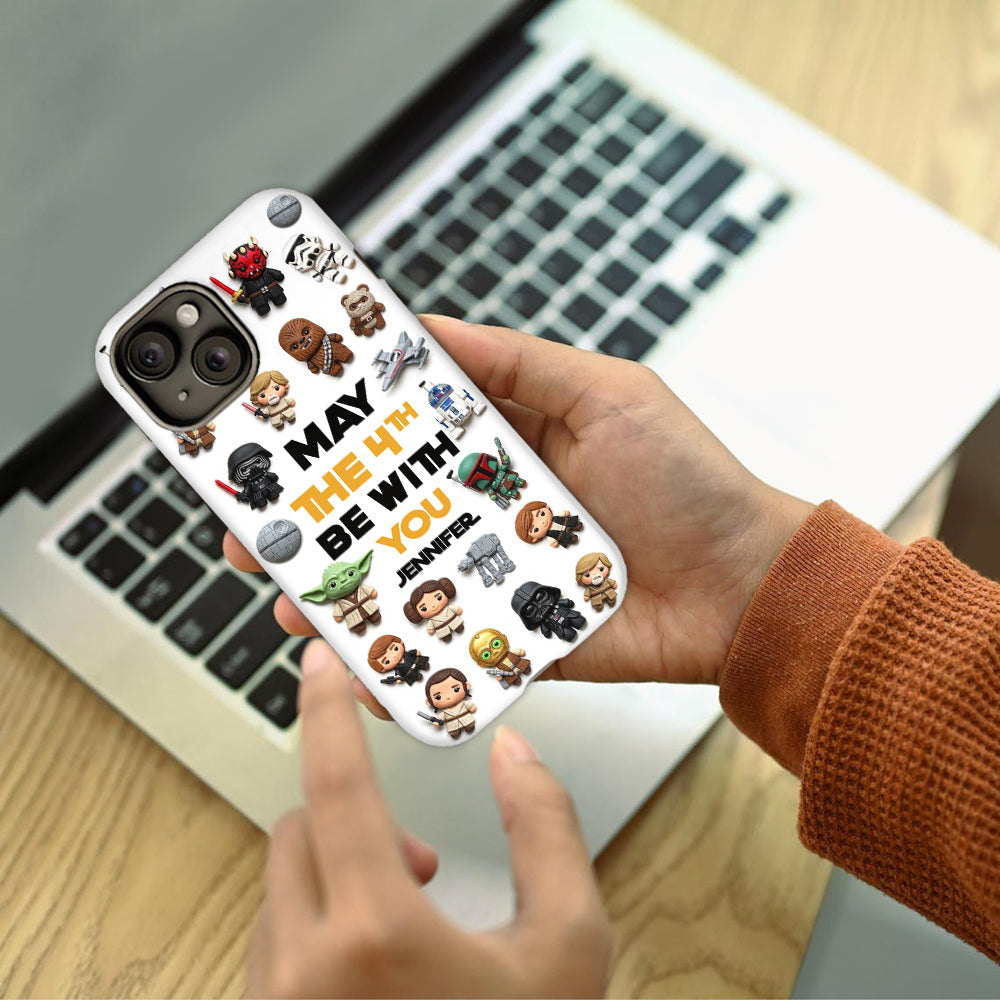 May The 4th Be With You - Personalized The Force Full Print Phone Case
