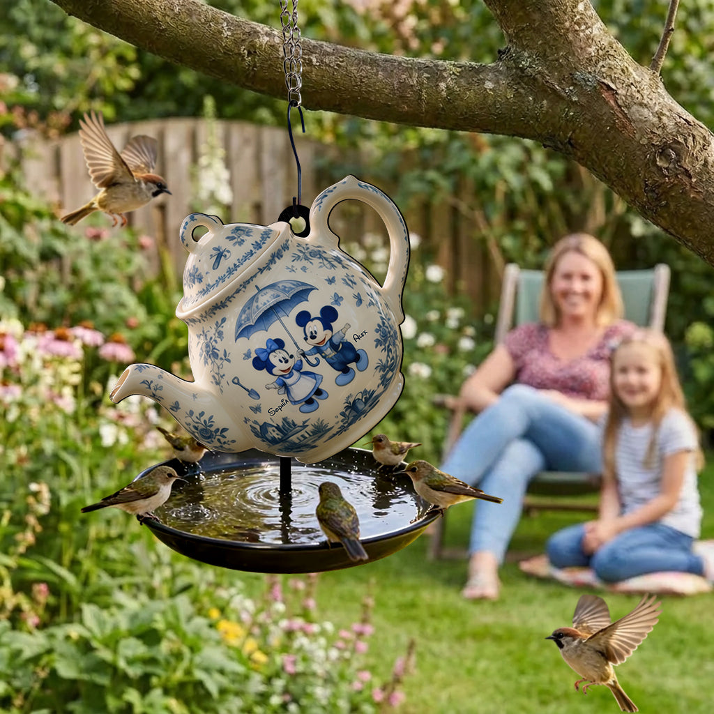 Garden Mouse - Personalized Mouse Bird Feeder/ Bath
