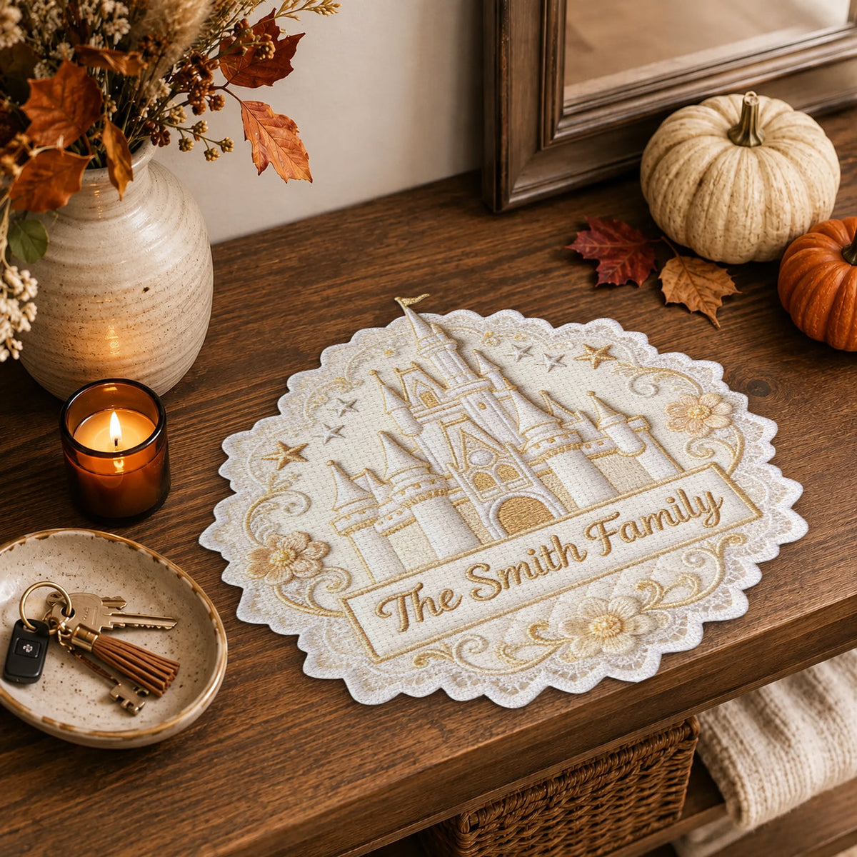 Believe In Magic - Personalized Mouse Custom Shape Placemat