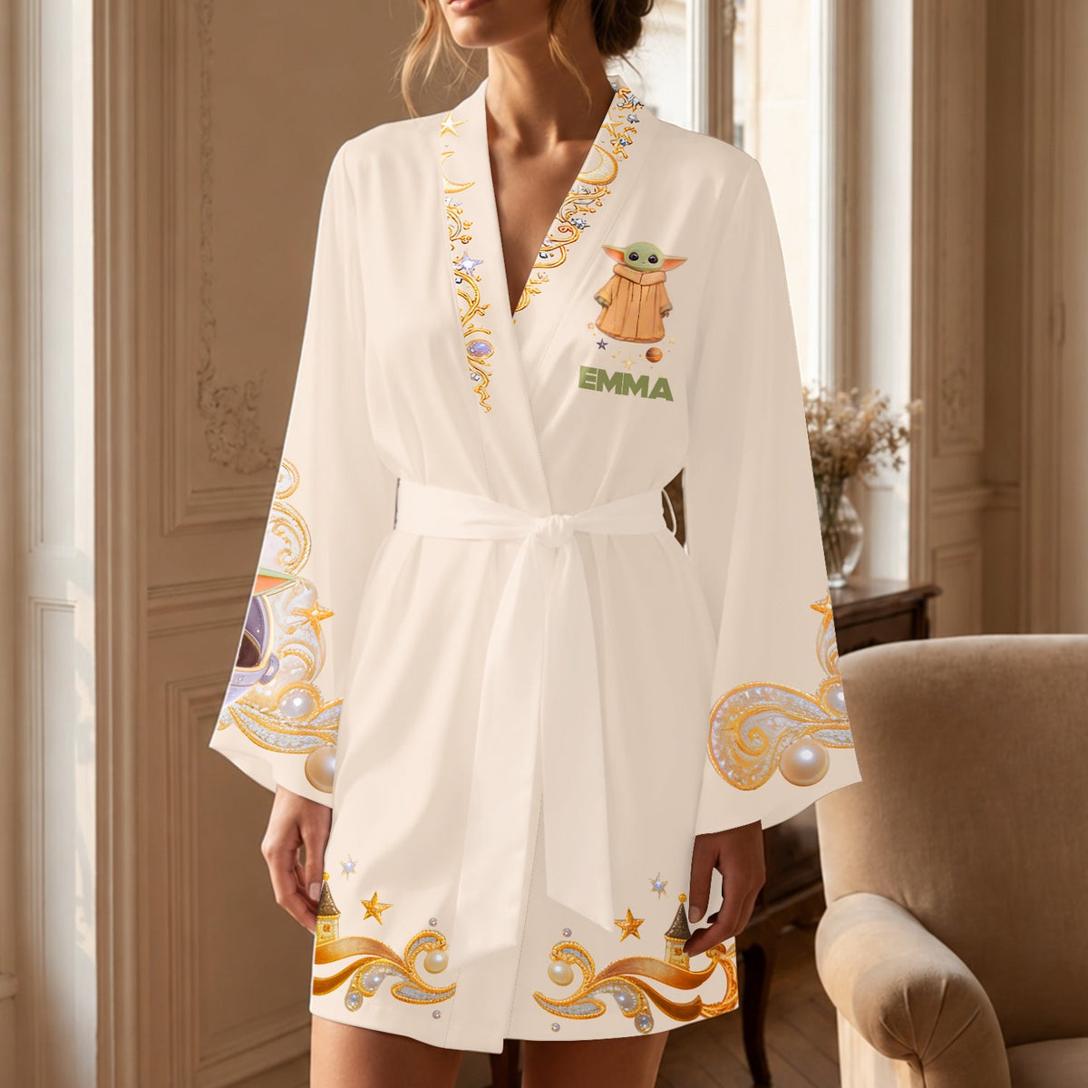 Cute Baby - Personalized The Force Satin Robe
