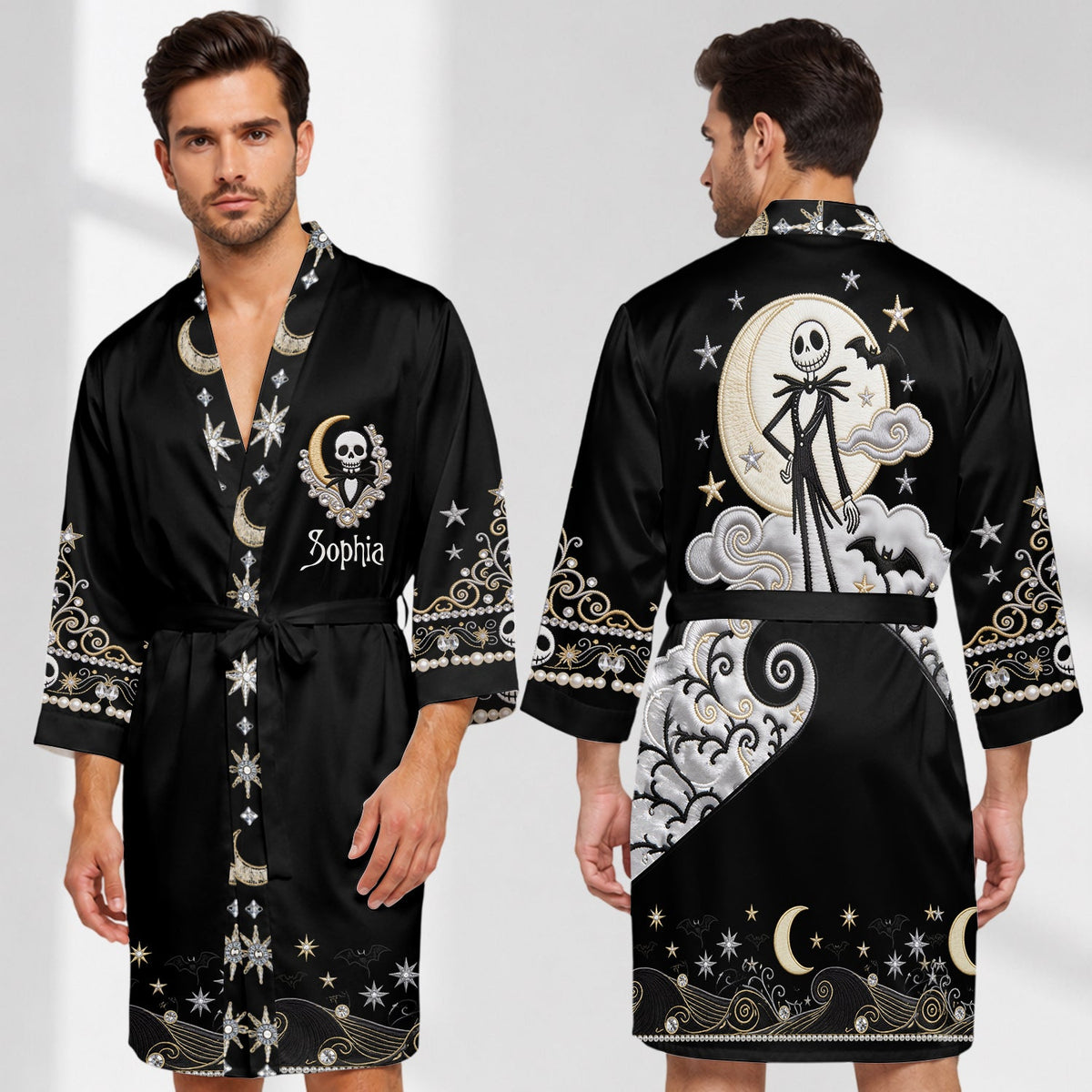 The Nightmare - Personalized Nightmare Satin Robe
