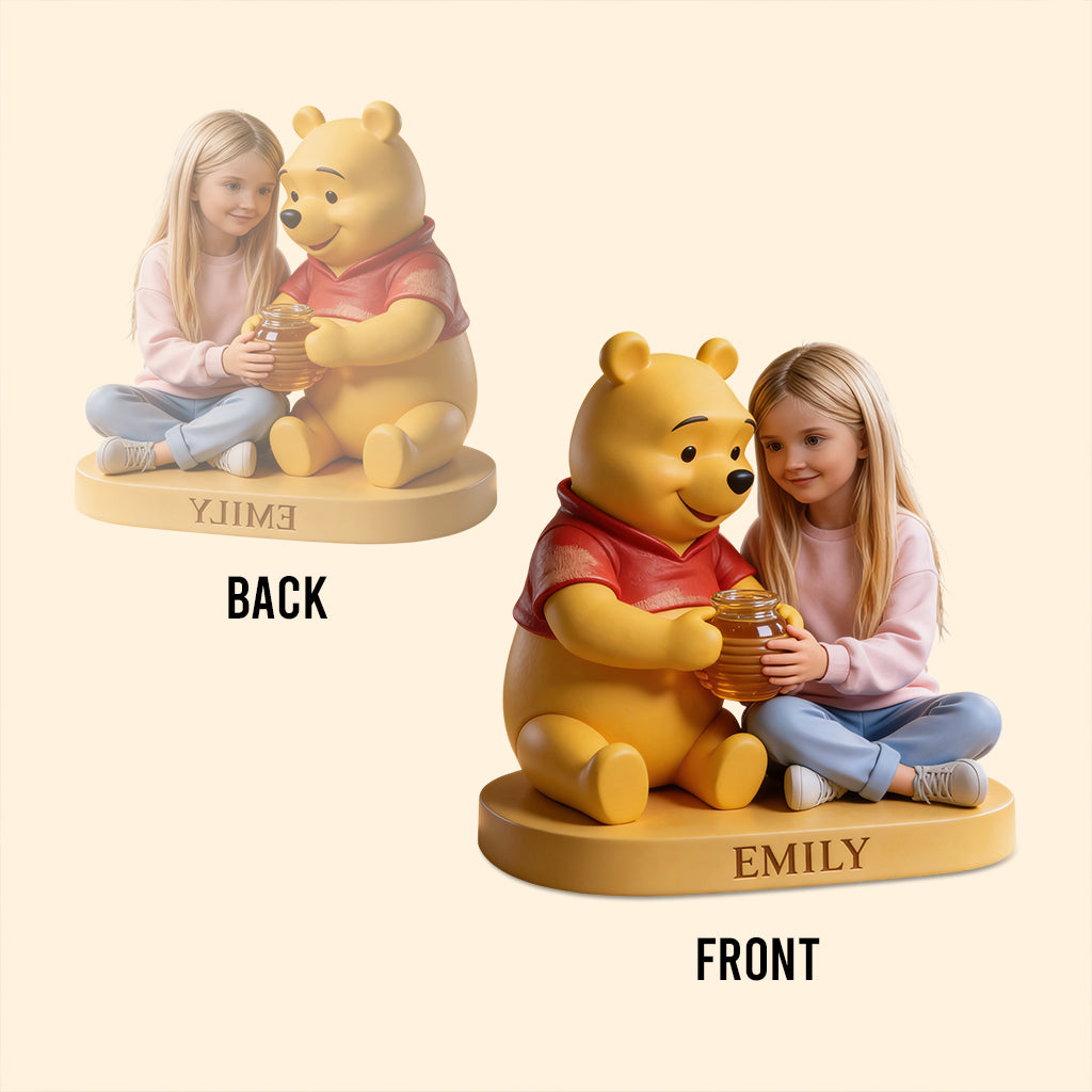 Yellow Bear Friend - Personalized Yellow Bear Custom Shaped Acrylic Plaque