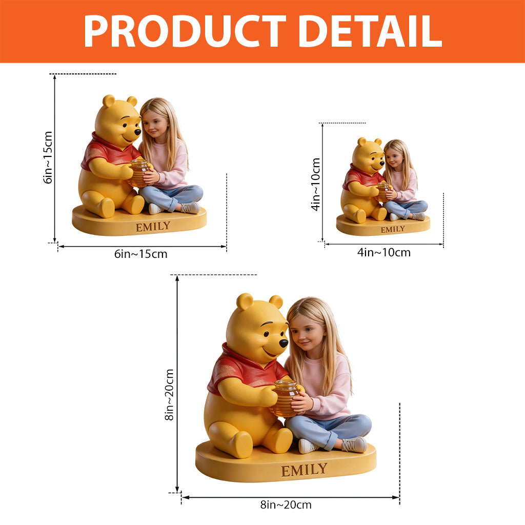 Yellow Bear Friend - Personalized Yellow Bear Custom Shaped Acrylic Plaque
