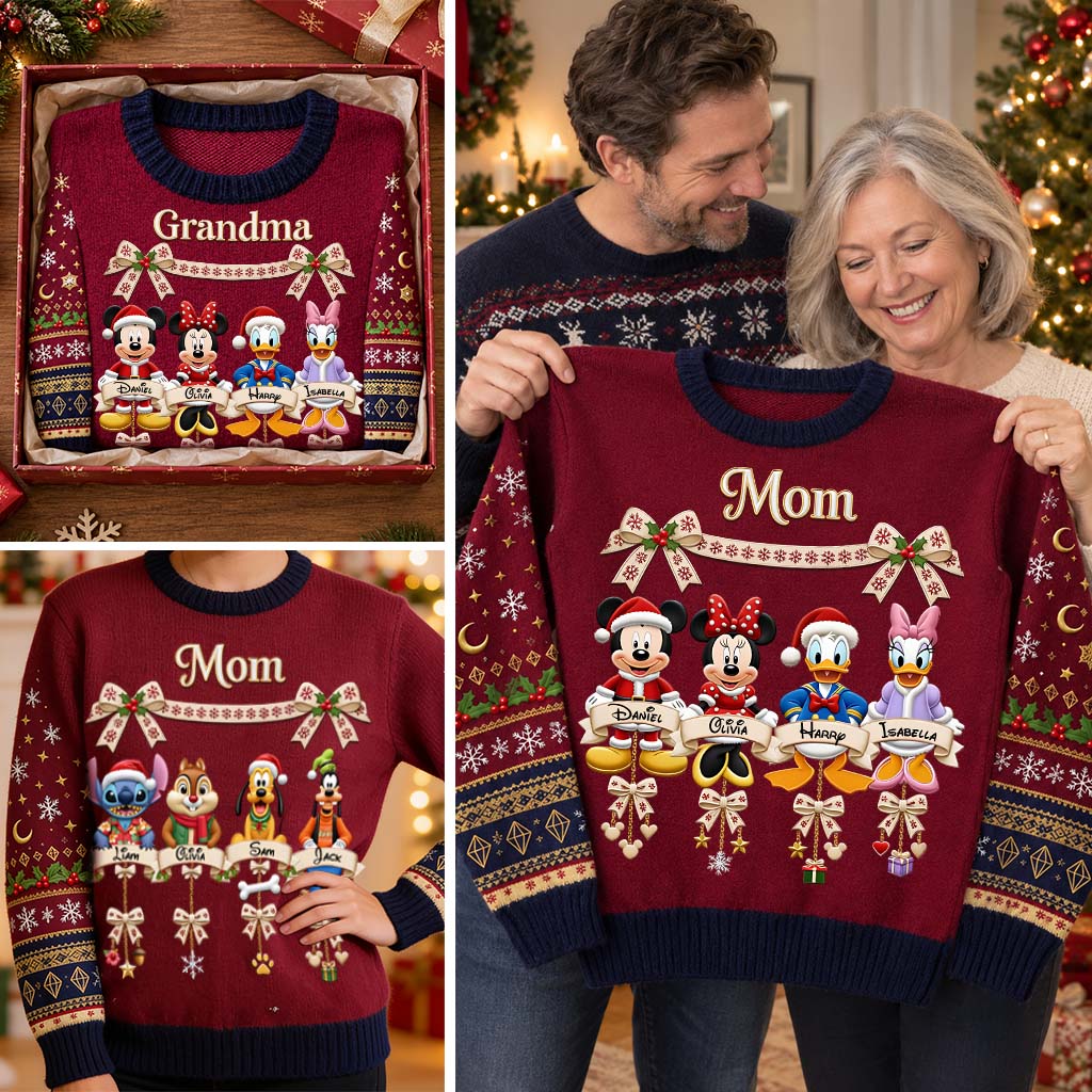 Magical Christmas - Personalized Mouse Ugly Sweater