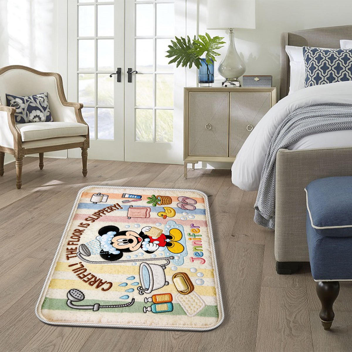 Becarefull - Personalized Mouse Non-Slip Tufted Rug