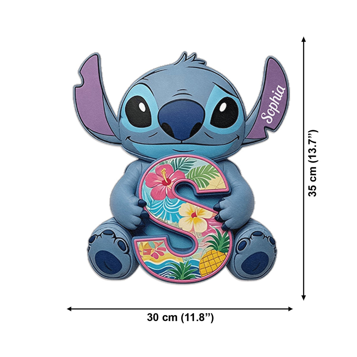 Custom Ohana Initial Letter - Personalized Ohana Changeable Leather Patch Backpack