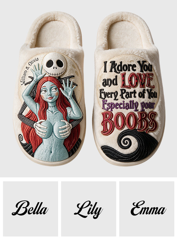 Naughty Spooky Couple - Personalized Nightmare Slippers