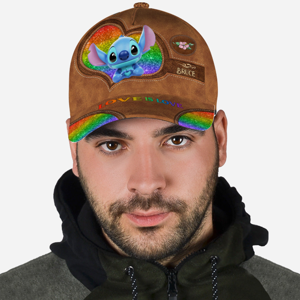 Love Is Love - Personalized LGBT Support Classic Cap