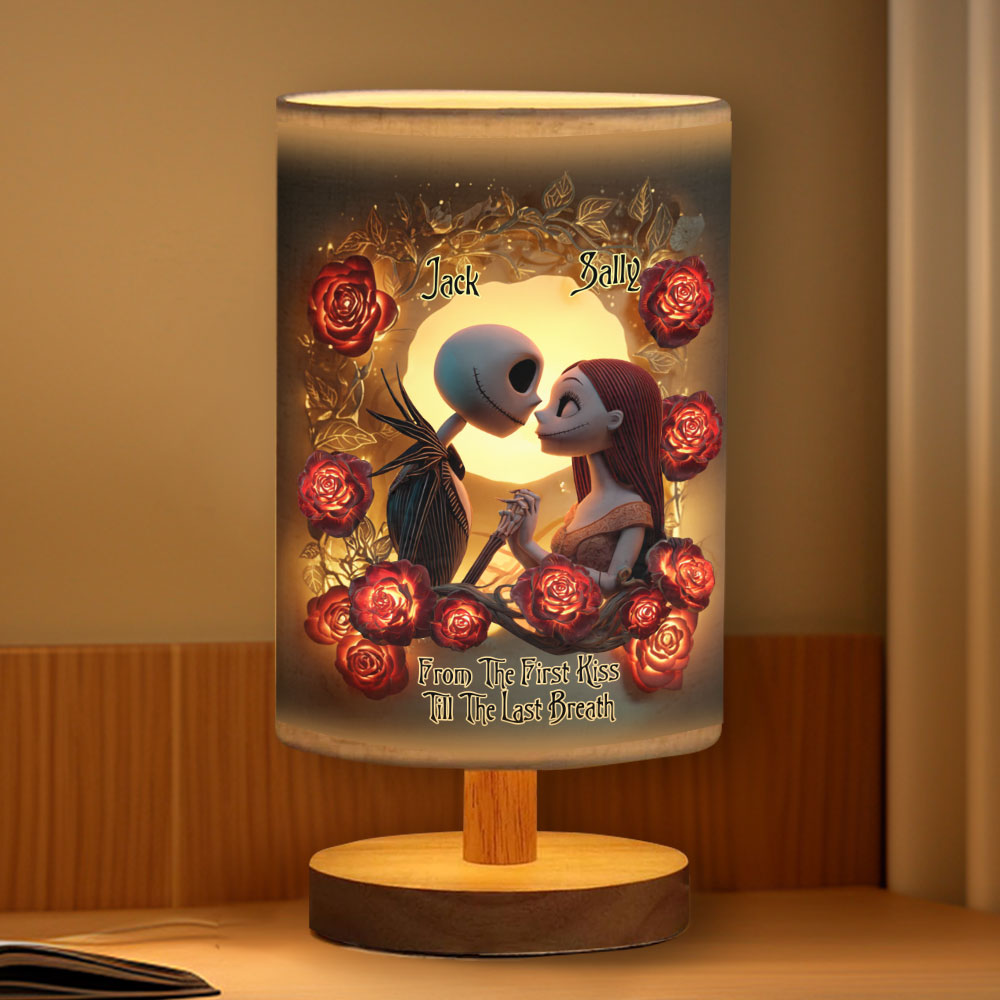 The Nightmare - Personalized Nightmare Table Lamp With Wood Base