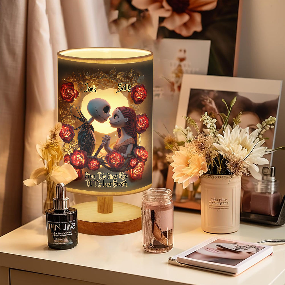The Nightmare - Personalized Nightmare Table Lamp With Wood Base