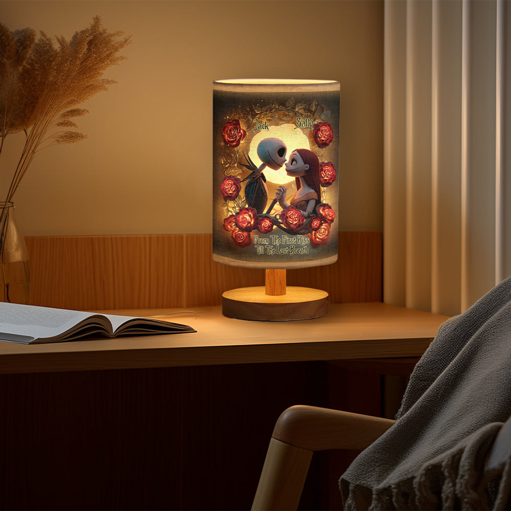 The Nightmare - Personalized Nightmare Table Lamp With Wood Base