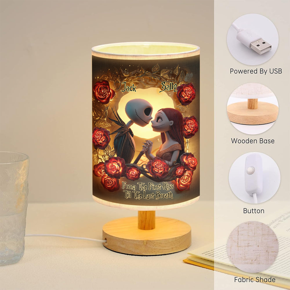 The Nightmare - Personalized Nightmare Table Lamp With Wood Base