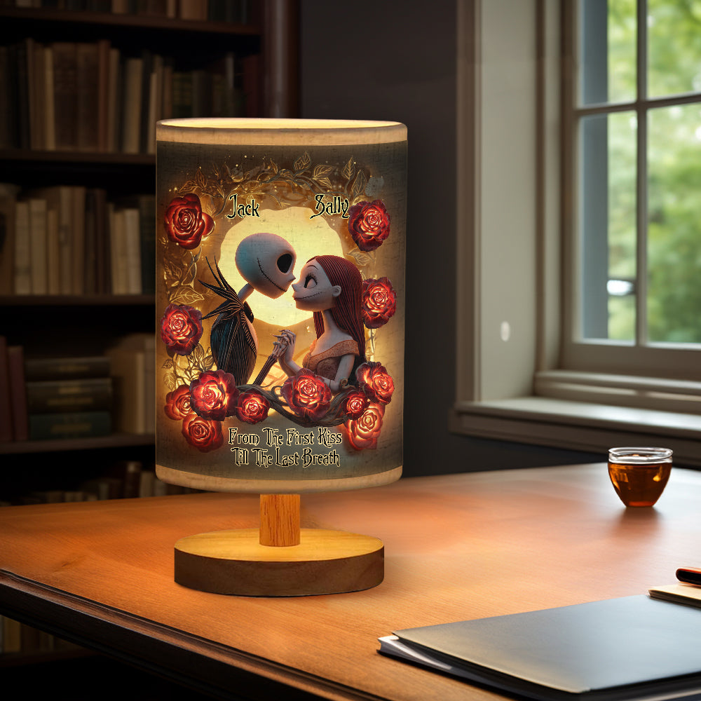 The Nightmare - Personalized Nightmare Table Lamp With Wood Base