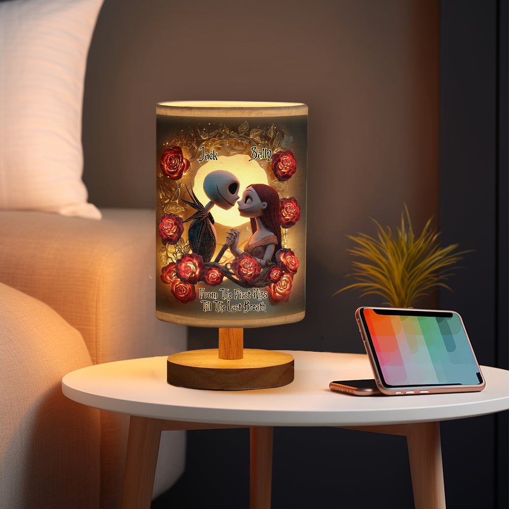 The Nightmare - Personalized Nightmare Table Lamp With Wood Base
