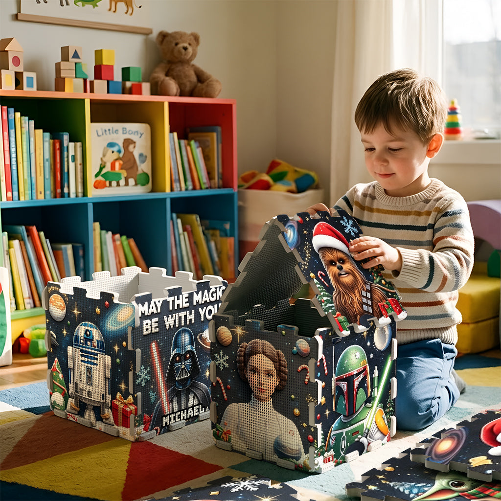 May The Magic Be With You - Personalized The Force Foam Puzzle Mat