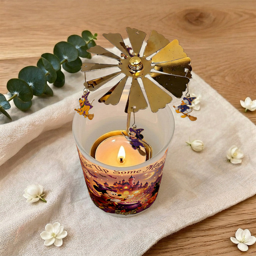 Magical Night - Personalized Mouse Spinning Candle Holder