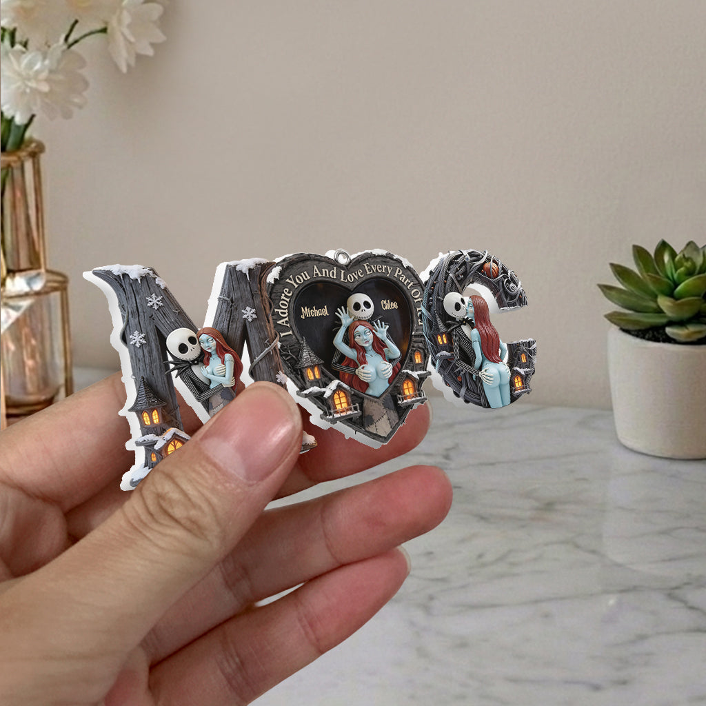 I Love You - Personalized Nightmare Premium 3D Ornament