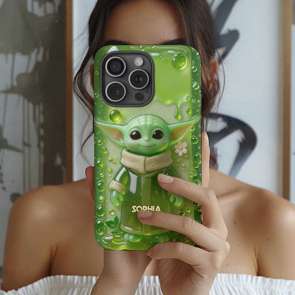Jelly Green Baby - Personalized The Force Full Print Phone Case