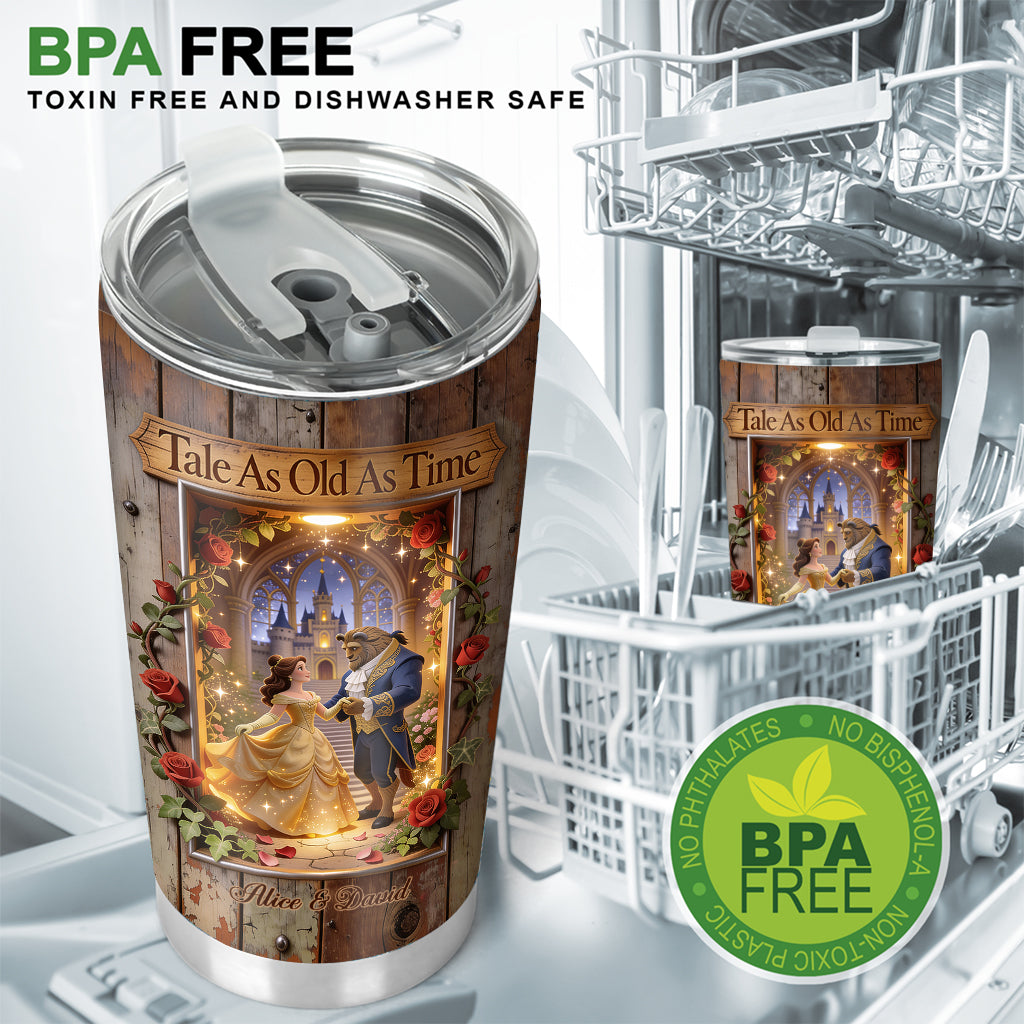 Tale As Old As Time - Personalized Beauty And The Beast Tumbler