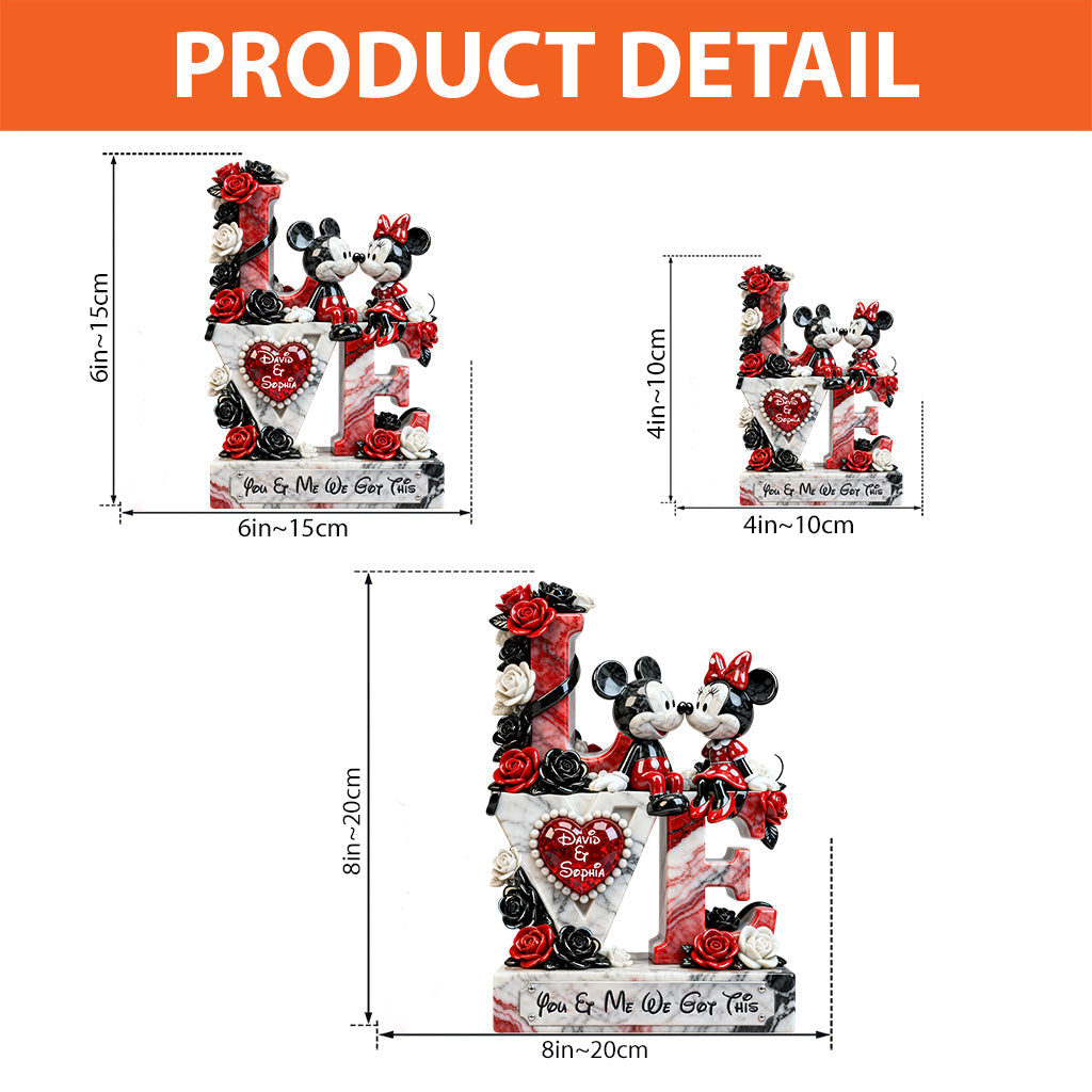 You And Me We Got This - Personalized Mouse Custom Shaped Acrylic Plaque